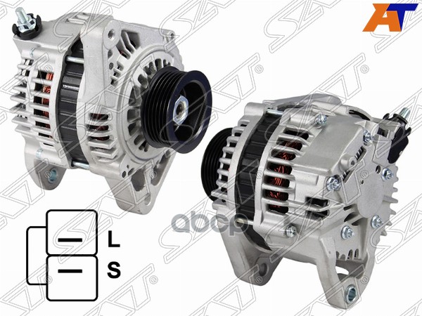 Генератор NISSAN ALMERA N15 99-00/TINO V10M 00-/PRIMERA P11 2.0 99-02 SR20DE 12V 90A Sat арт. ST-85-0039