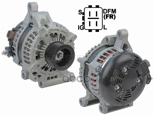 Генератор TOYOTA LAND CRUISER J200/LEXUS LX 570 J201 4.6/5.7 08-15 1/3URFE 12V 180A Sat арт. ST-85-0067