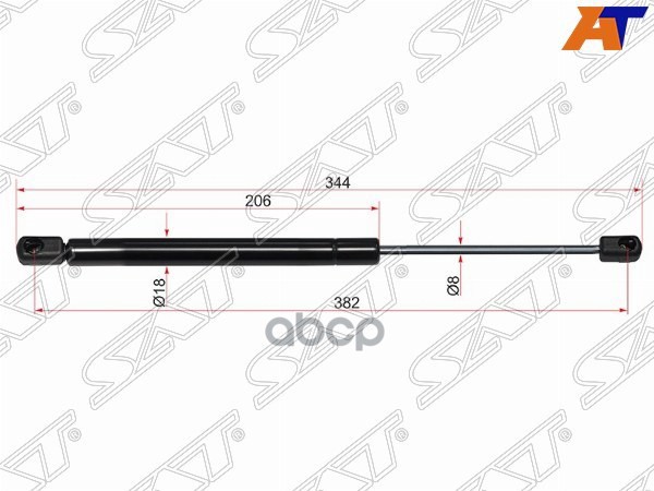 Амортизатор крышки багажника Kia Sorento 02-09 (Справа=Слева) Sat арт. ST-87170-3E000