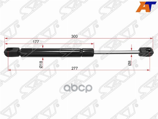 Амортизатор крышки багажника Audi A4 94-01 / Volkswagen Passat 96-00 (Справа=Слева) Sat арт. ST-8D5827552F