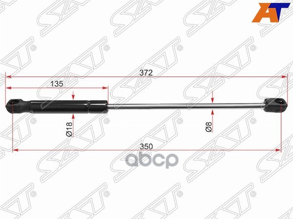 Амортизатор крышки багажника Audi A5 07-16 / RS5 10-16 / S5 07-17 (Справа=Слева) Sat арт. ST-8T0827919