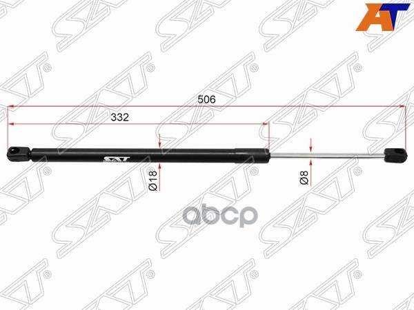 Амортизатор крышки багажника Audi A5 07-16 / S5 07-17 (Справа=Слева) Sat арт. ST-8T8827552