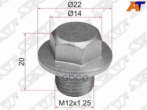 Пробка Сливная Toyota Many Sat арт. ST-90341-12023