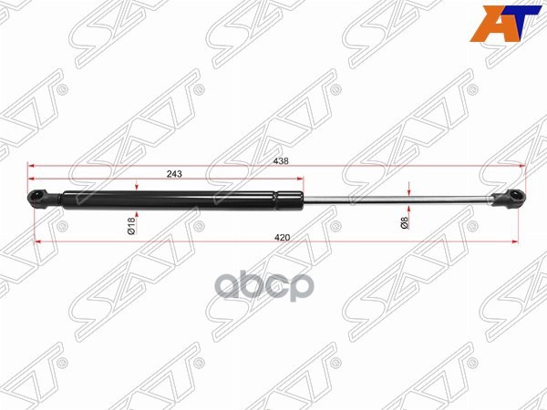 Амортизатор капота Chevrolet Epica 06-13 (Справа=Слева) Sat арт. ST-95017985