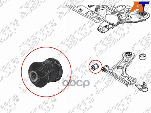 Сайлентблок рычага Chevrolet Lacetti 04-13 / Daewoo Lacetti 04-09 Sat арт. ST-96378346