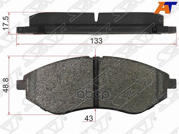 Колодки тормозные дисковые перед Sat арт. ST96534653