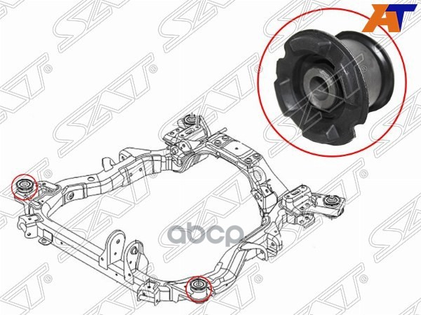 Сайлентблок подрамника Chevrolet Captiva 06-15 / Opel Antara 06-15 Sat арт. ST-96626232B