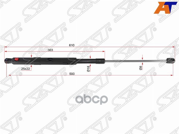 Амортизатор капота Mercedes-Benz GL-Class 06-12 (Слева) Sat арт. ST-A1649800364