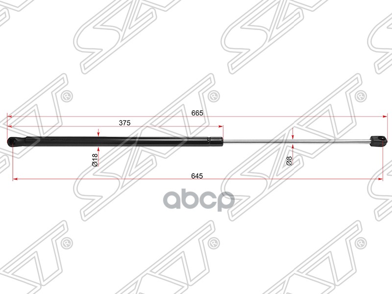 Амортизатор капота Mercedes-Benz E-Class 09-17 (Справа=Слева) Sat арт. ST-A2048800029