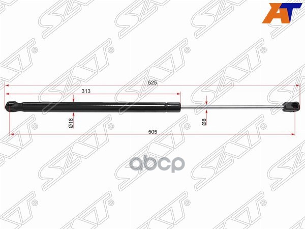 Амортизатор крышки багажника Mercedes-Benz GLK-Class 08-15 (Справа=Слева) Sat арт. ST-A2049800764