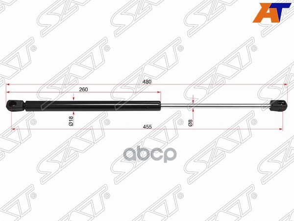 Амортизатор капота Mercedes-Benz E-Class 95-03 (Справа=Слева) Sat арт. ST-A2108800429