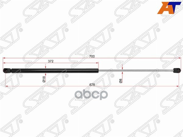 Амортизатор капота Mercedes-Benz S-Class 98-05 (Справа=Слева) Sat арт. ST-A2208800329