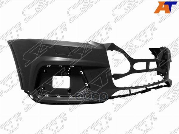 Бампер передний Audi Q3 14-19 (Под омыватели фар/ Под ПТФ/ С отверстием под крюк) Sat арт. ST-AUQ3-000-A0