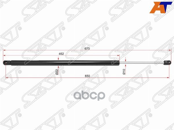 Амортизатор крышки багажника Ford Explorer 10-16 (Слева) Sat арт. ST-BB5Z-78406A11-A