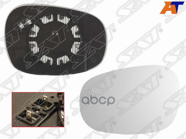 Полотно зеркала BMW 3-Series 08-14 (Слева/ Обогрев/ асферическое) Sat арт. ST-BM34-940G-A2