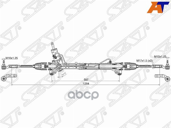 Рейка рулевая MAZDA 3 03-06 (ЭГУР) LHD Sat арт. ST-BP6L-32-110