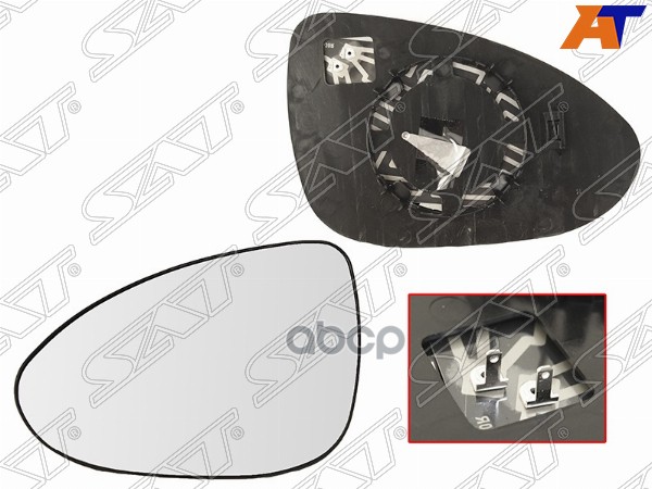 Полотно зеркала Chevrolet Aveo 11-15 (Слева/ для электрического) Sat арт. ST-CVA6-940G-A2