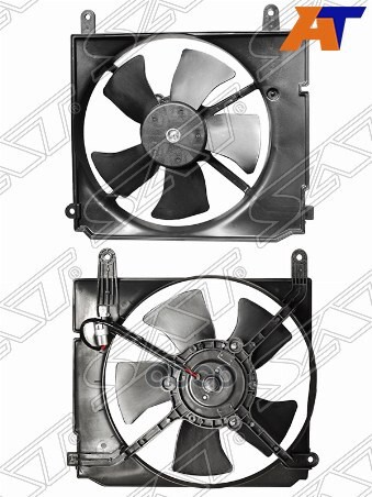 Диффузор радиатора в сборе DAEWOO/CHEVROLET LANOS 1997- Sat арт. ST-CVD1-201-A0