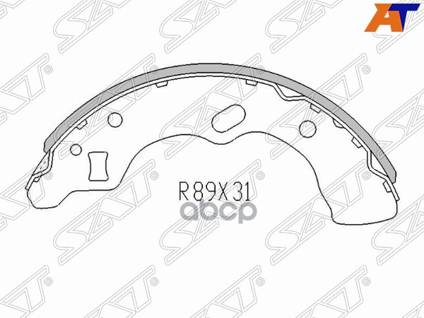 Колодки тормозные барабанные Mazda Demio 96-02 / Revue 90-97 Sat арт. ST-D1Y1-26-38ZB