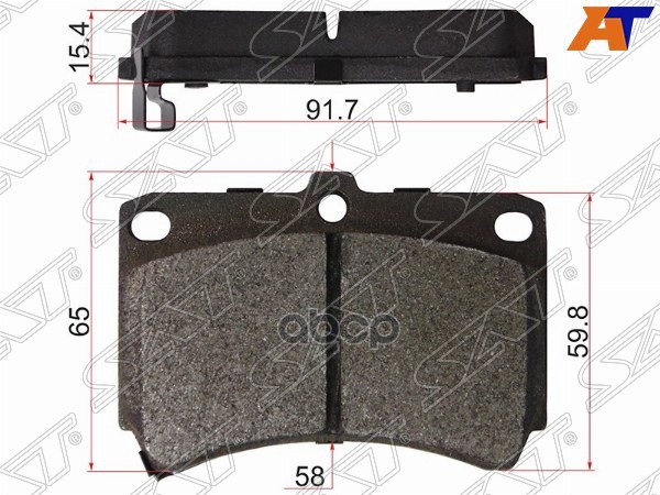 Колодки тормозные (Спереди) Kia Rio 00-05 / Mazda Demio 96-02 Sat арт. ST-D2Y7-33-28ZA