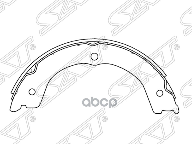 Колодки тормозные барабанные (Сзади/ Стояночный тормоз) Nissan Patrol 10-24 / Infiniti QX56 10-13 Sat арт. ST-D4060-1LA6A
