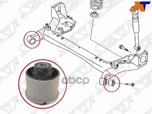 Сайлентблок балки Mazda Demio 07-14 / 2 07-15 Sat арт. ST-D651-28-460
