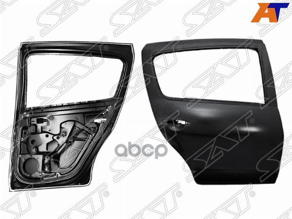 Дверь задняя Renault Sandero 09-14 / Sandero Stepway 10-14 (Справа/ с отверстиями под молдинг) Sat арт. ST-DC31-041-1