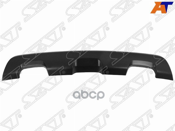 Накладка Бампера Dacia Sandero Stepway 12-16 / Renault Sandero Stepway 14-22 (Сзади/ Черная) Sat арт. ST-DC32-087M-0