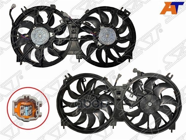 Диффузор Радиатора В Сборе Nissan Teana J32 08-/Murano 08- Sat арт. ST-DTW4-201-0