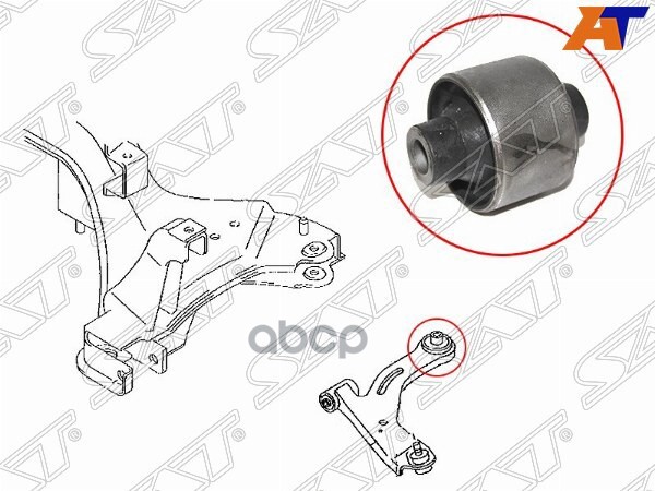 Сайлентблок рычага Ford Escape 00-12 / Maverick 93-07 Sat арт. ST-EC01-34-300J-BB