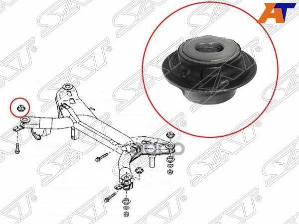 Сайлентблок балки Mazda 6 02-12 / 6 MPS 05-07 Sat арт. ST-GJ6A-28-86XA