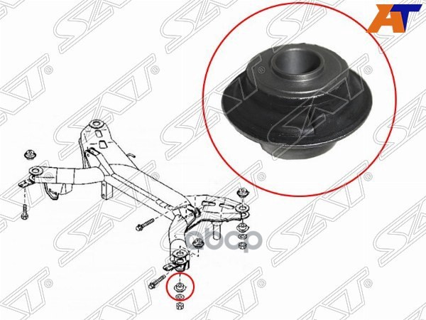 Сайлентблок балки Mazda 6 02-08 / 6 MPS 05-07 Sat арт. ST-GJ6A-28-890A