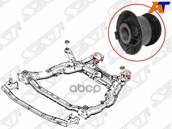 Сайлентблок подрамника Mazda 6 07-12 / Atenza 07-12 Sat арт. ST-GS1D-34-80XH-BR