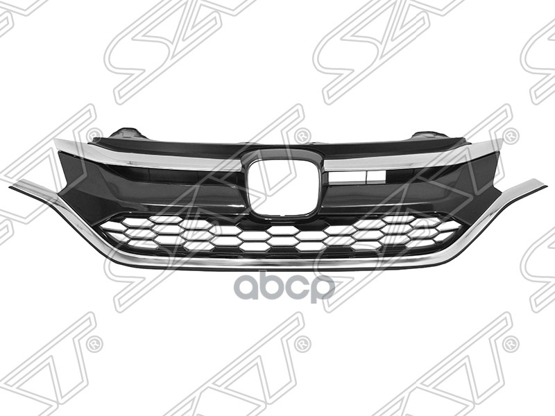 Решетка радиатора Honda CR-V 15-18 (С хром молдингом/с накладкой) Sat арт. ST-HD68-093-A0
