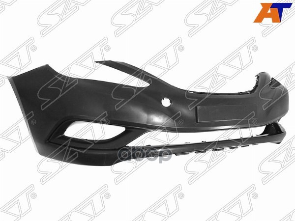 Бампер передний Hyundai Sonata 09-14 (Под ПТФ/ С отверстием под крюк) Sat арт. ST-HN25-000-D0