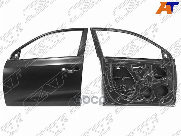 Дверь передняя Kia Rio 16-22 / Solaris KRS 24- (Слева) Sat арт. ST-KA48-040-2