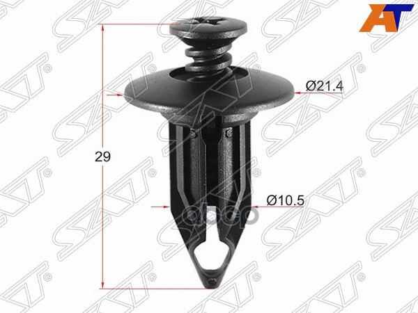 Клипса защиты бампера GM (Продажа по 10шт) Sat арт. ST-KE-340