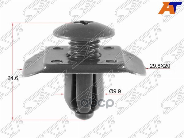 Клипса бампера FORD/KIA/MAZDA/SUBARU (Продажа по 10шт) Sat арт. ST-KJ-1037