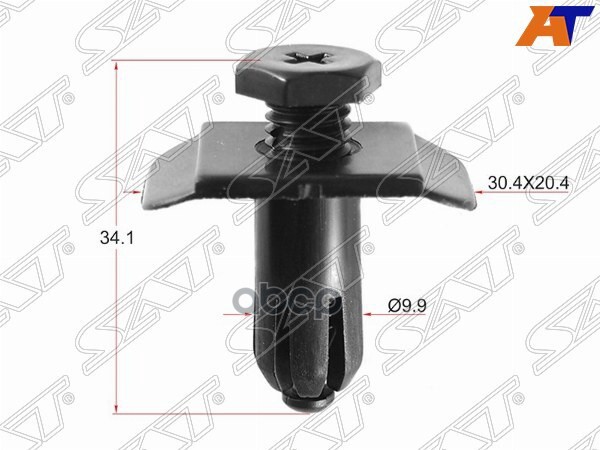 Клипса бампера FORD/MAZDA (Продажа по 10шт) Sat арт. ST-KJ-1040