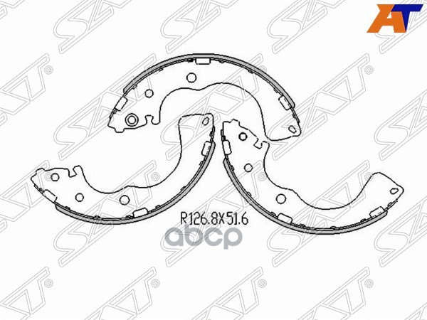 Колодки тормозные барабанные Mazda MPV 99-06 Sat арт. ST-LB40-44-39Z