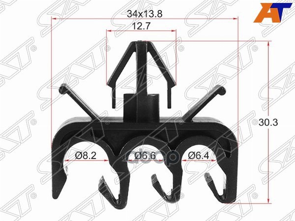 Клипса Эл. Проводки Toyota/Lexus (1 Шт.) Sat арт. ST-M10363
