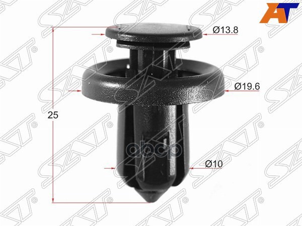 Клипса защита бампера HONDA (Продажа по 10шт) Sat арт. ST-M10596