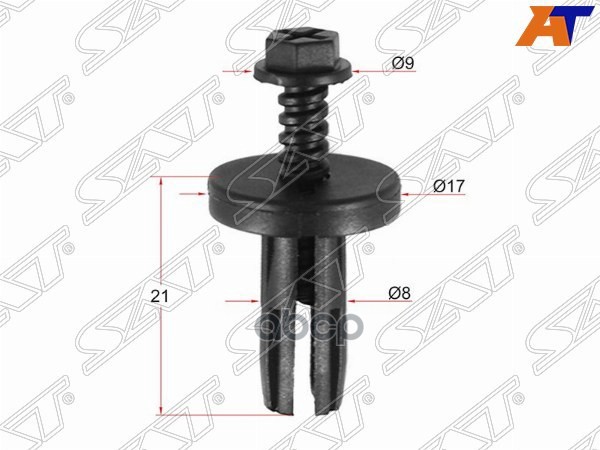 Клипса защиты бампера NISSAN (Продажа по 10шт) Sat арт. ST-M10689