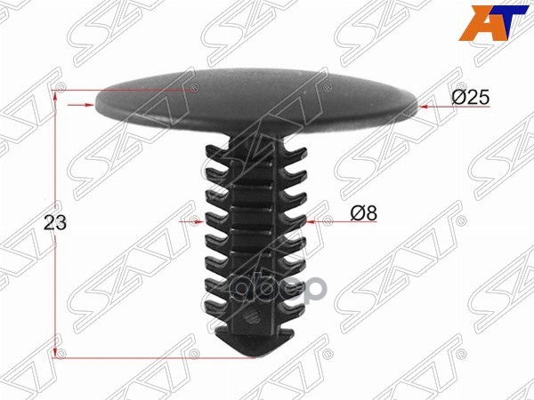 Клипса бампера FORD (Продажа по 10шт) Sat арт. ST-M10746