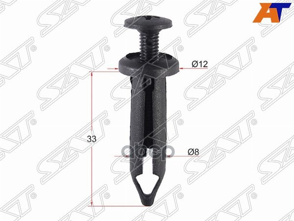 Клипса защиты бампера GM/FORD (Продажа по 10шт) Sat арт. ST-M10776