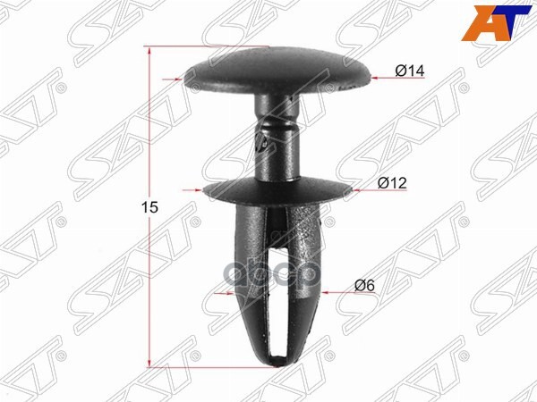 Клипса защиты бампера GM/DAEWOO (Продажа по 10шт) Sat арт. ST-M10959