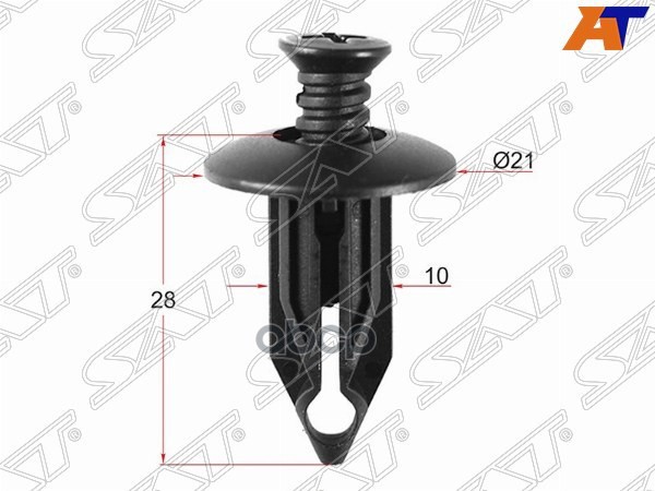 Клипса защиты бампера GM (Продажа по 10шт) Sat арт. ST-M10960