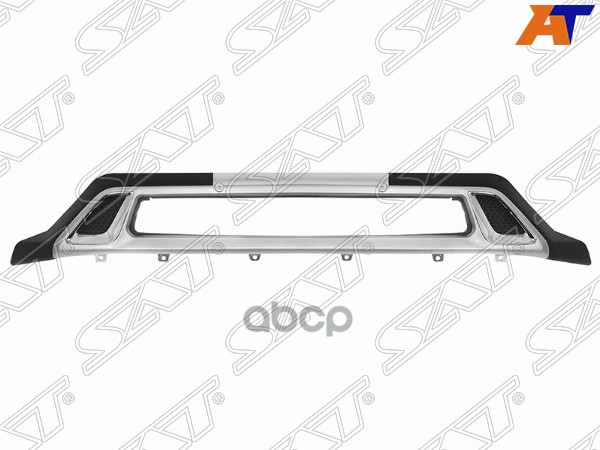 Накладка бампера Mitsubishi Outlander 18-22 (Спереди/ Снизу) Sat арт. ST-MB53-000M-E0