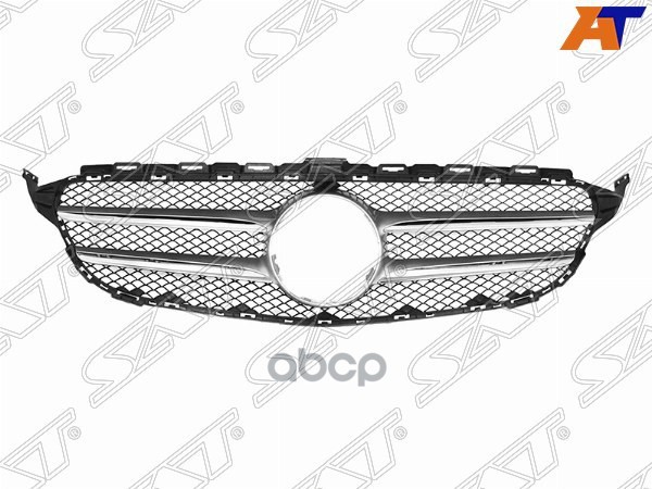 Решетка радиатора Mercedes-Benz C-Class 13-18 (AMG) Sat арт. ST-MD15-093-0