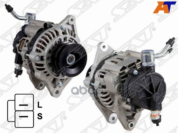 Генератор MMC L200 2.5TD 94-96 4D56 12V 65A(шкив на 2 ручья) Sat арт. ST-MD304129